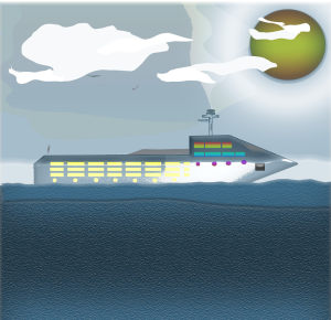 Cruise Ship Illustration